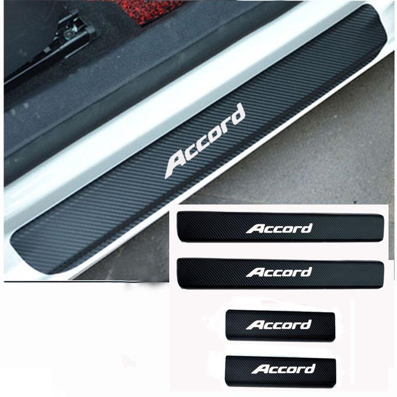 Interior Car Styling Door Sills Surrounds 4pcs 3d Carbon