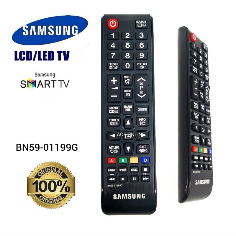 Original SAMSUNG LED /LCD /SMART TV REMOTE CONTROL BN5901199G Shopee