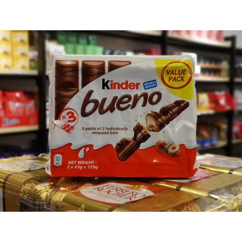 Kinder Bueno value pack 129g | Shopee Malaysia