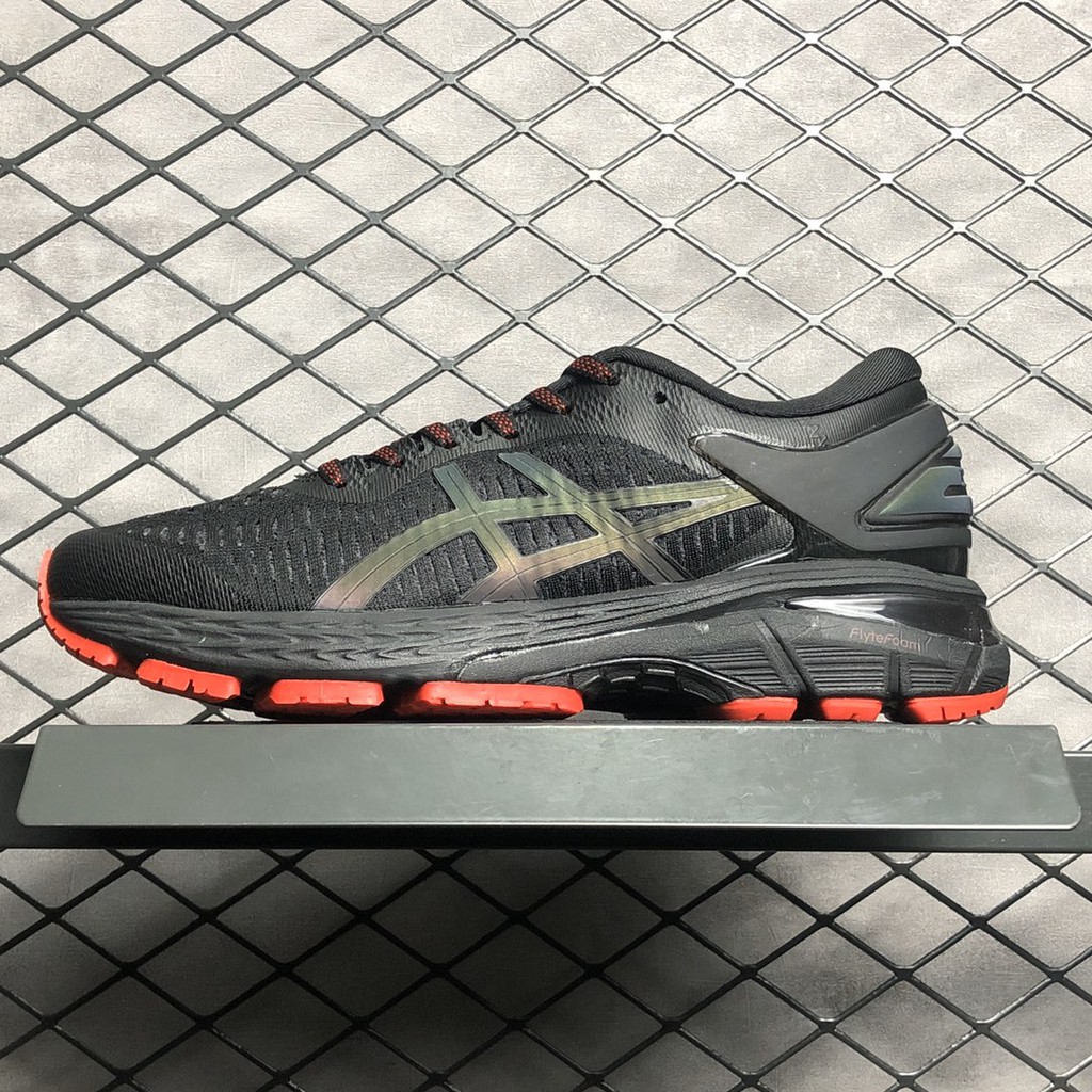 solid black asics shoes