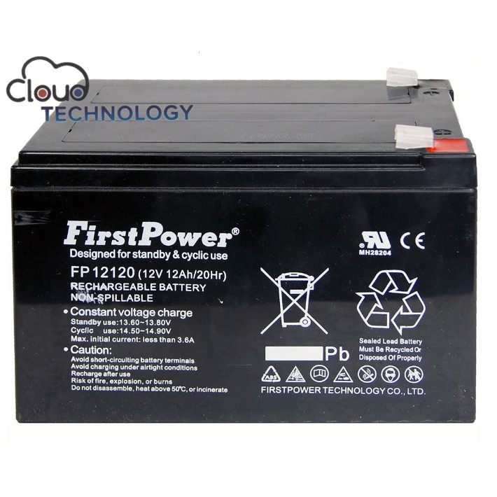 FIRSTPOWER FP12120 12V 12AH VRLA RECHARGEABLE ALARM/AUTOGATE/CAR