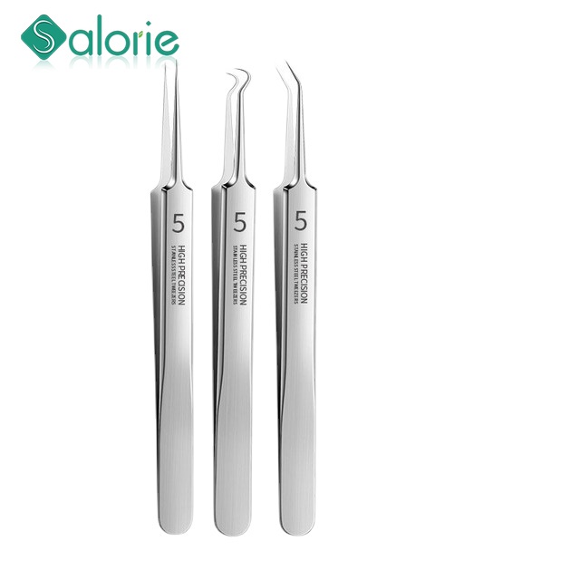 SALORIE Ultra-fine No. 5 Cell Pimples Blackhead Clip Tweezers Beauty Salon Artifact Acne Tool