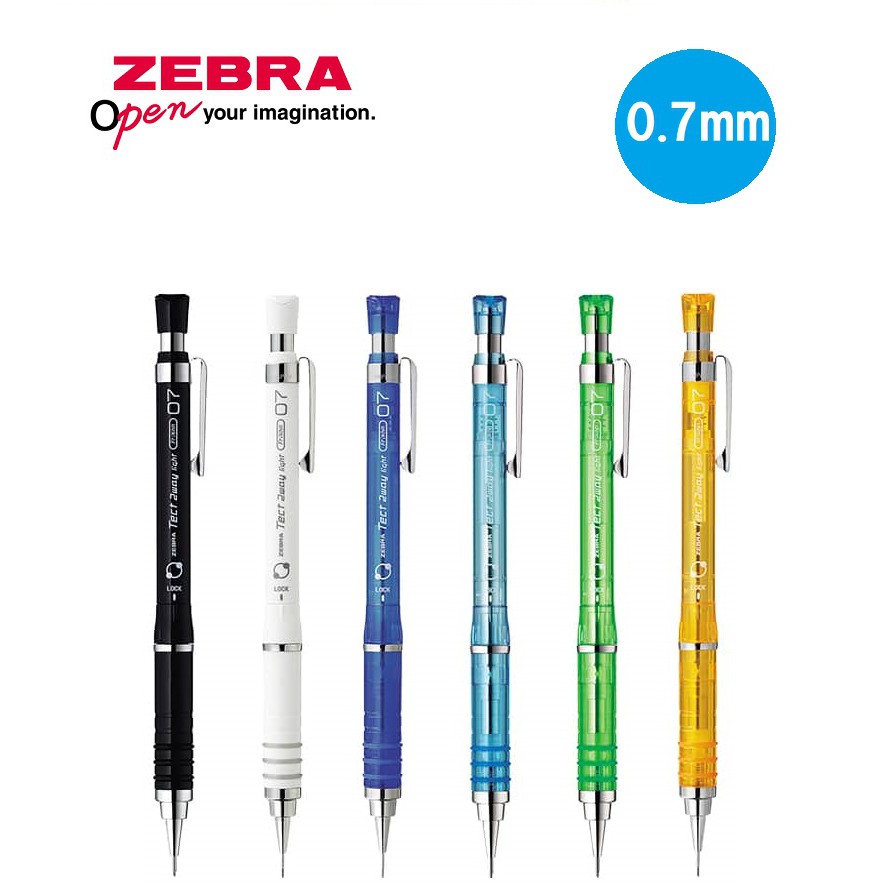 Zebra Tect 2way Light Mechanical Pencil 0.7mm 6 Body Color Select ...