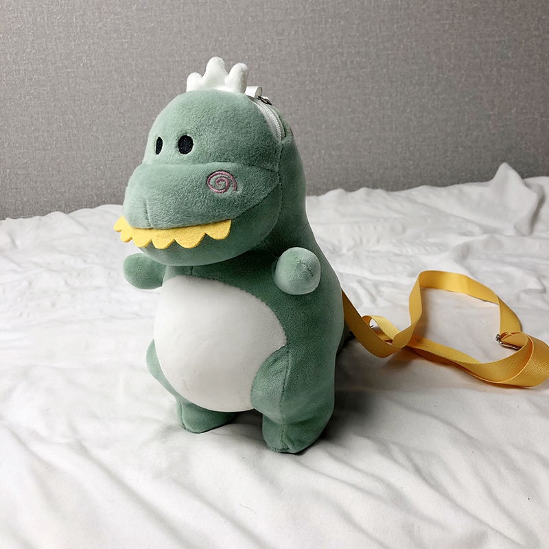 dinosaur plush bag