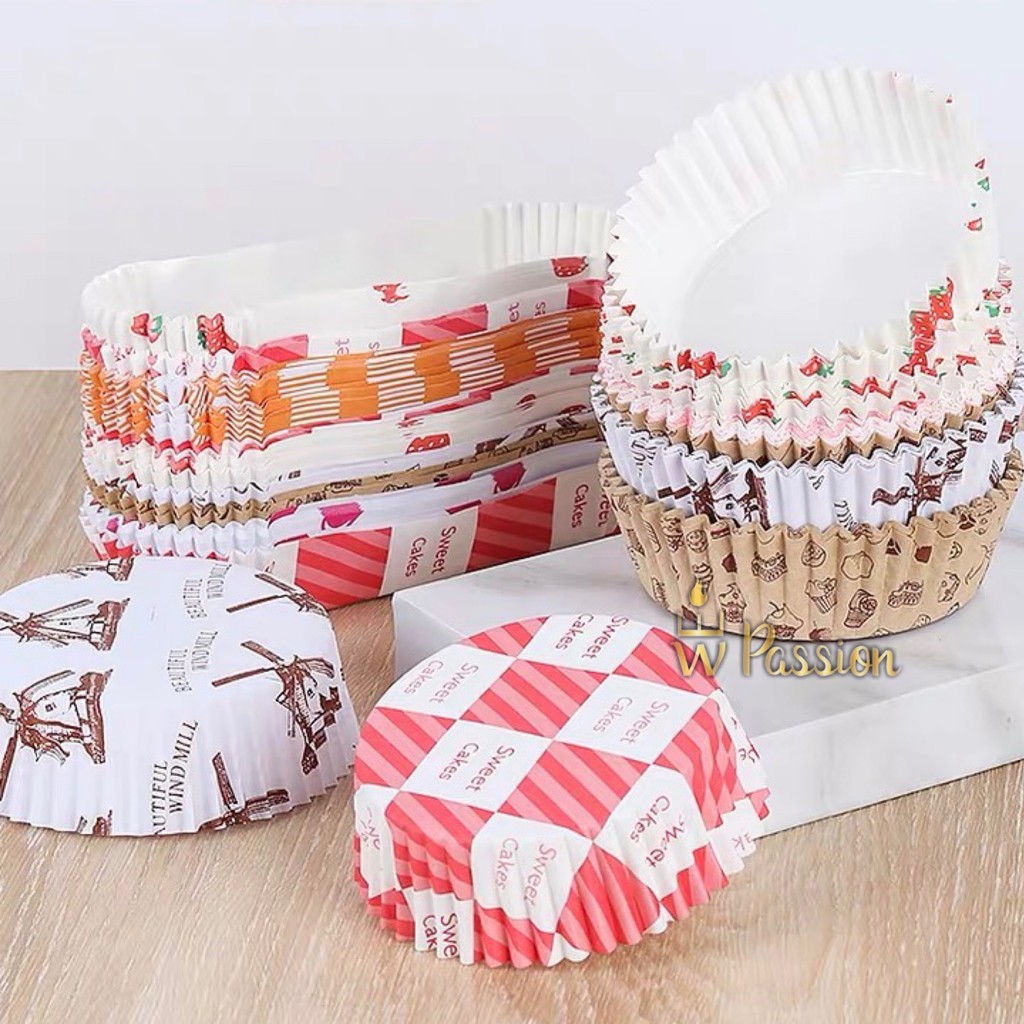 [Ready Stock]Baking Cup Bread Cup Roti Cup Round / Ship Long Bread Cake