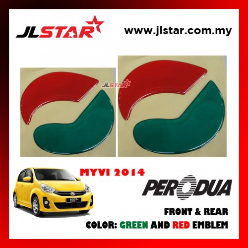 PERODUA AXIA 2014 EMBLEM LOGO 2 SET | Shopee Malaysia