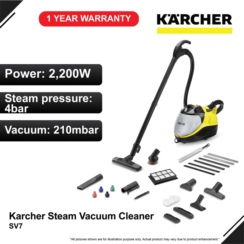 Karcher SV7 Steam Vacuum Cleaner (2200W/210mbar) | Shopee Malaysia