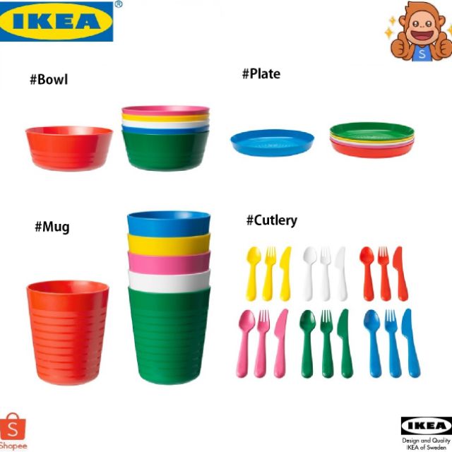 childrens plastic plates and bowls