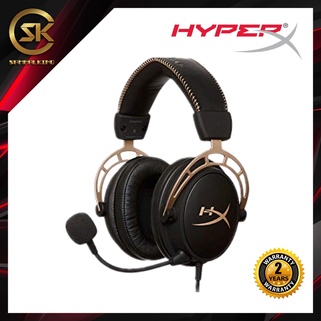 Kingston HyperX Cloud Alpha Gold Edition Pro Gaming Headset Shopee