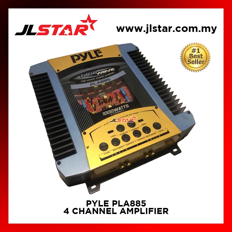 PYLE PLA885 4 CHANNEL 1000 WATTS AMPLIFIER Shopee Malaysia