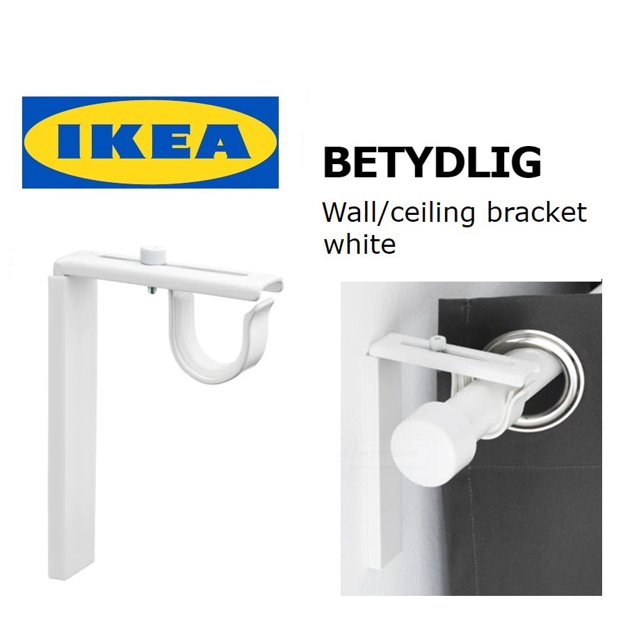 Ikea Betydlig Wall Ceiling Bracket Curtain Rod Holder Pemegang Rod