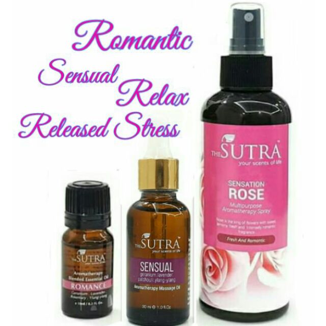 Sutra Aromatherapy Sensual Romantic Massage Oil, Essential Oil