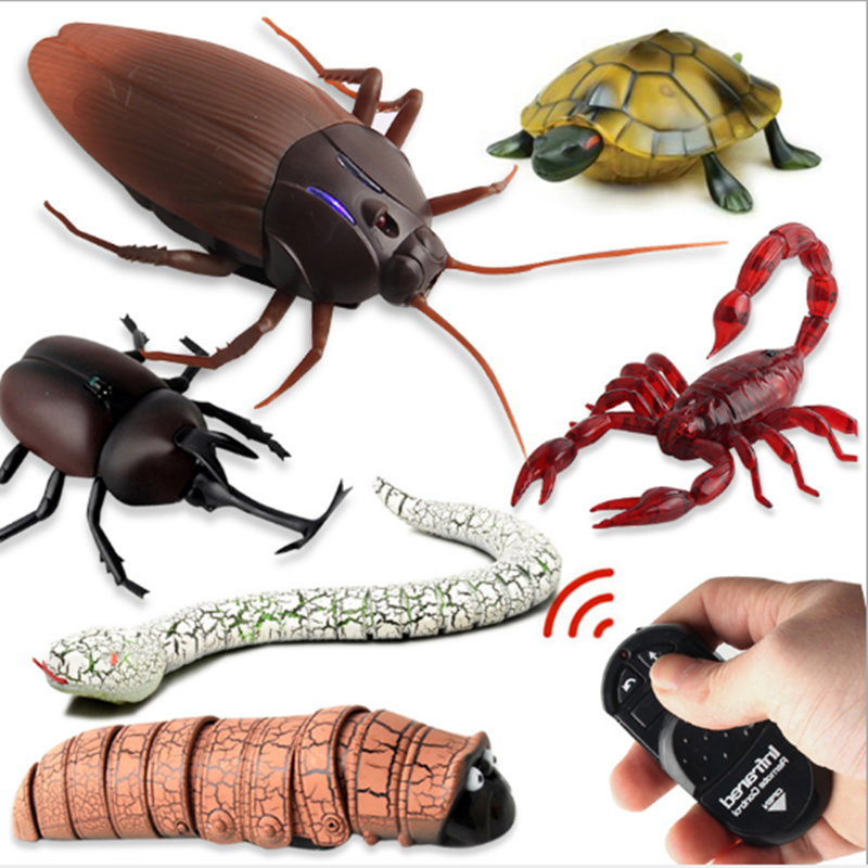 Infrared remote control electric insect simulation induction cockroach  Spider Ant snake trick animal toy Halloween props | Shopee Malaysia