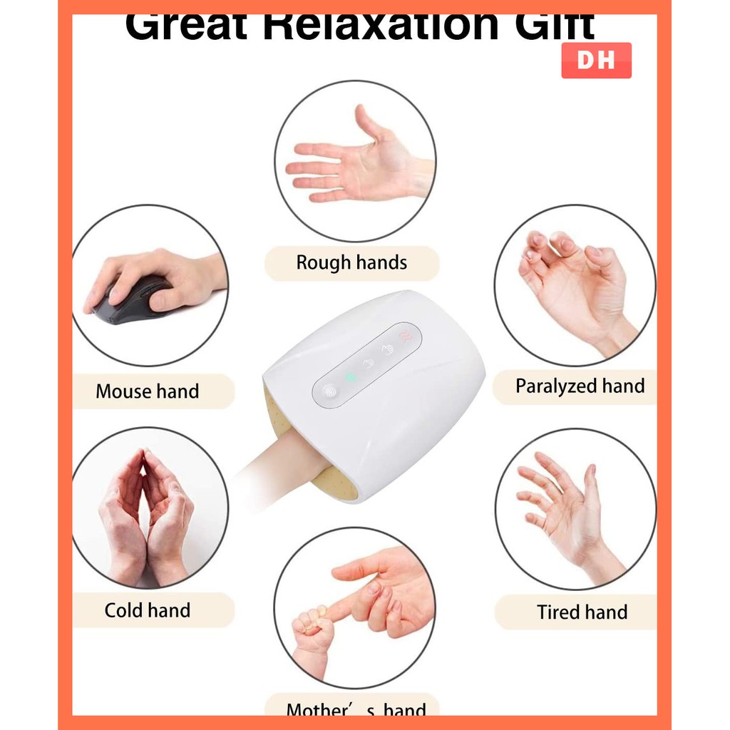 Air Compression Finger Massager Electric Heated Hand Massager Physiotherapy Equipment Pressotherapy Palm Massage Device massager hand massager massage tools