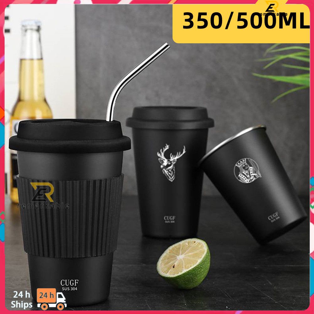 Ready stock Stainless Steel Tumblers Bulk, Vacuum Insulated Coffee Mug, Metal Travel Coffee Mug, Reusable Thermal Cups Hot Cold Drinks, Stainless