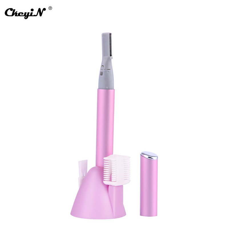 Ckeyin Mini Lady Electric Eyebrow Trimmer Body Face Hair Remover