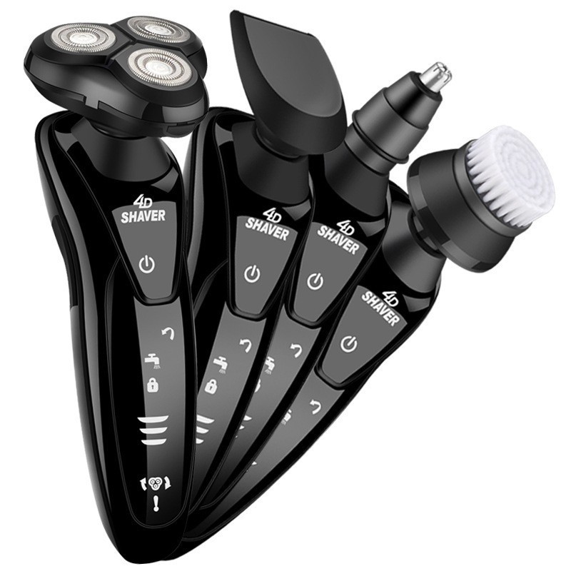 Men's Electric Shaver USB Charging MultiFunction Razor 4D 3Head