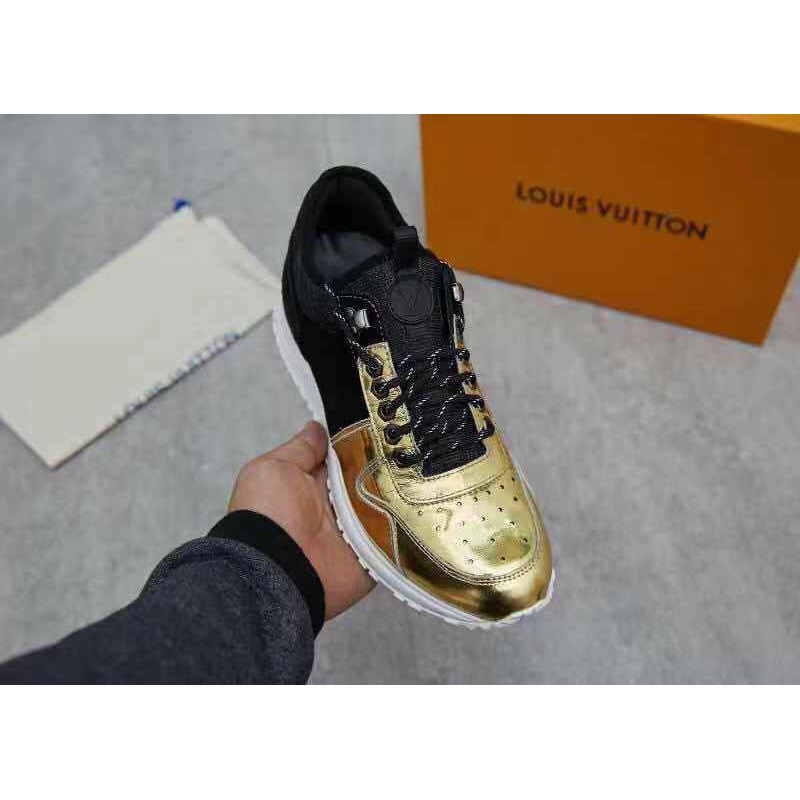 louis vuitton sneakers black and gold
