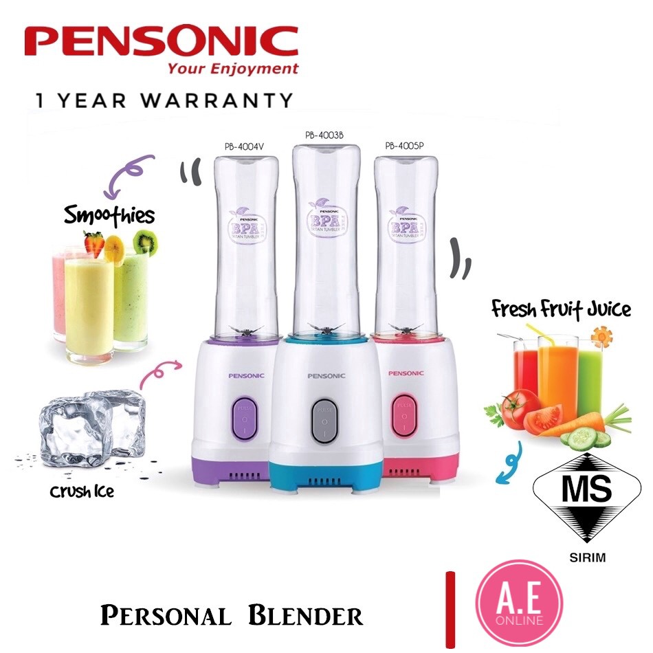 Pensonic Personal Blender Fruit Juicer Blender Jus Buah Mini Juicer Fruit Mixer Extractors Jus Blender Buah 600ml