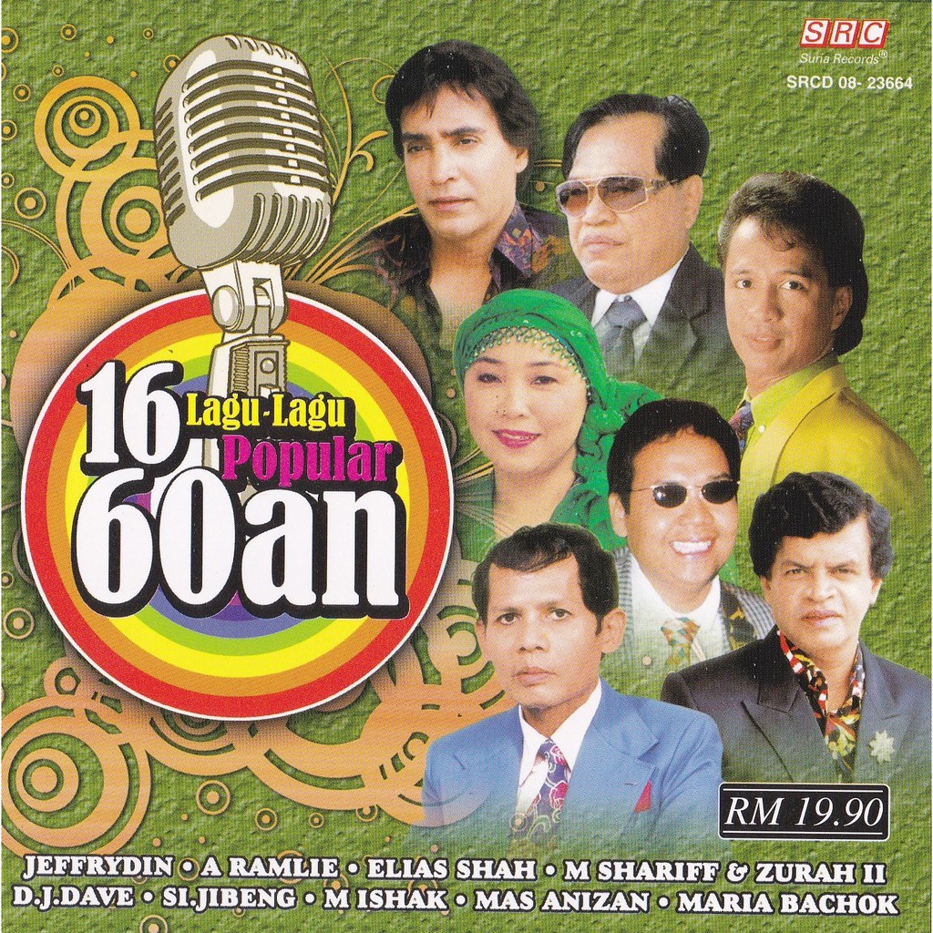 Cd 16 Lagu Lagu Popular 60an Shopee Malaysia