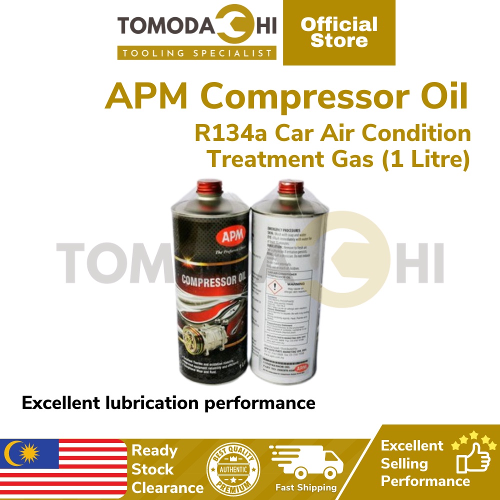 TOMODACHI APM Car Compressor Oil Aircond R134a Air Conditioner 1 Litre Compressor Aircond Oil