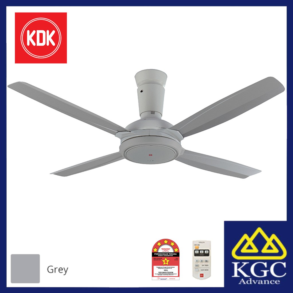KDK 4 Blade Remote Ceiling Fan (140cm/56") K14XZGY Shopee Malaysia