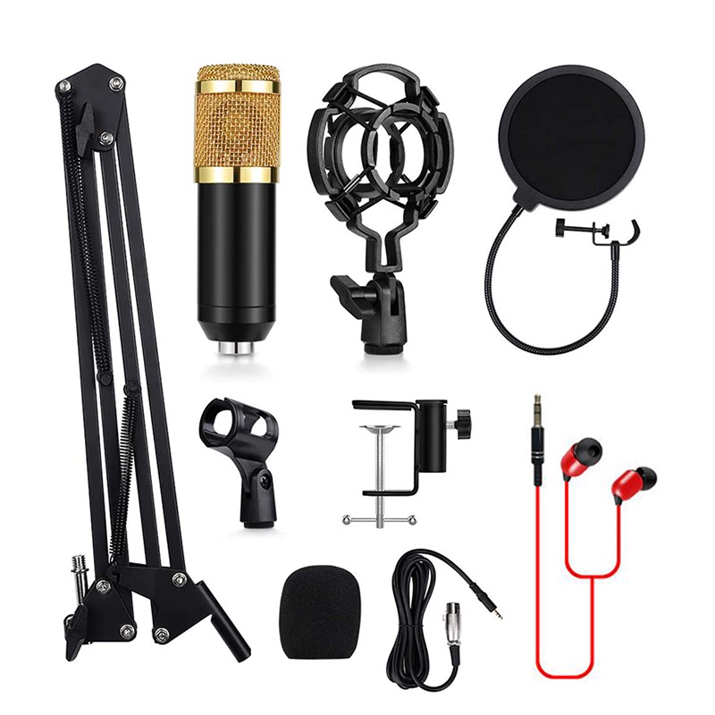 FREE GIFT In StockProfessional BM800 Mic with V8 Sound Card Recording For Radio Braodcasting