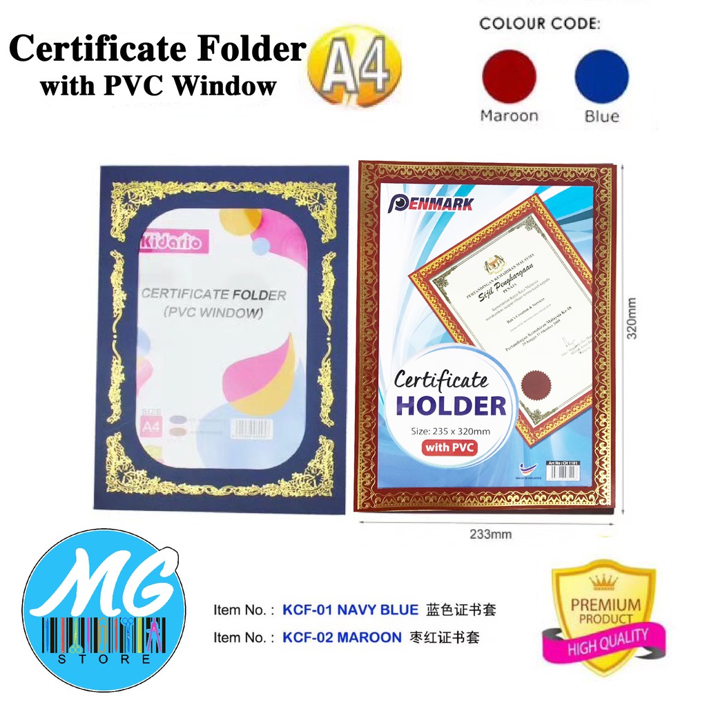 Certificate Folder with PVC Window Shopee Malaysia