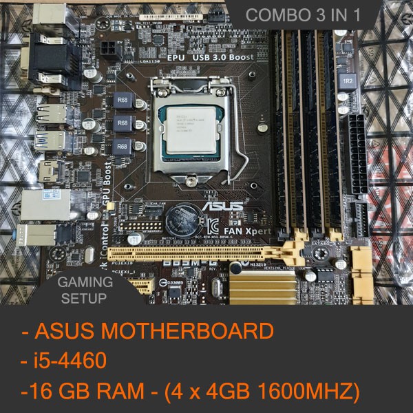i5 4460+16GB RAM+ASUS MOBO/ Intel Processor Combo Gaming 4th Gen