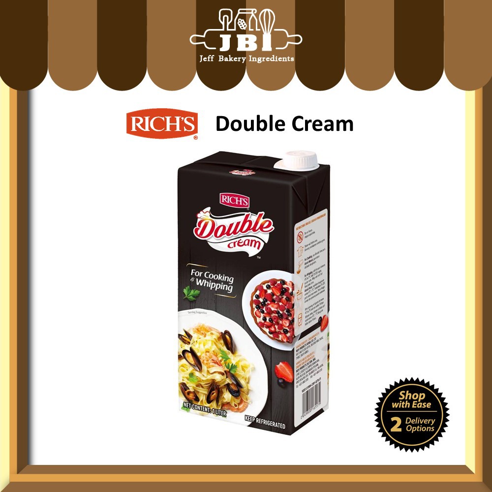 Rich S Double Cream 1l Richs Whipping Cream Cooking Shopee Malaysia