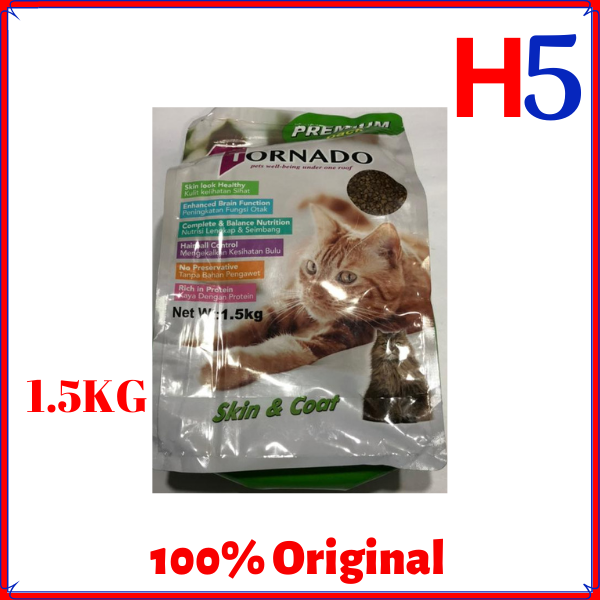 Tornado Skin Coat 1 5kg Cat Dry Food
