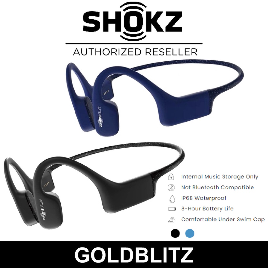 Shokz OpenSwim Bone Conduction MP3 Swimming Headphones (Aftershokz