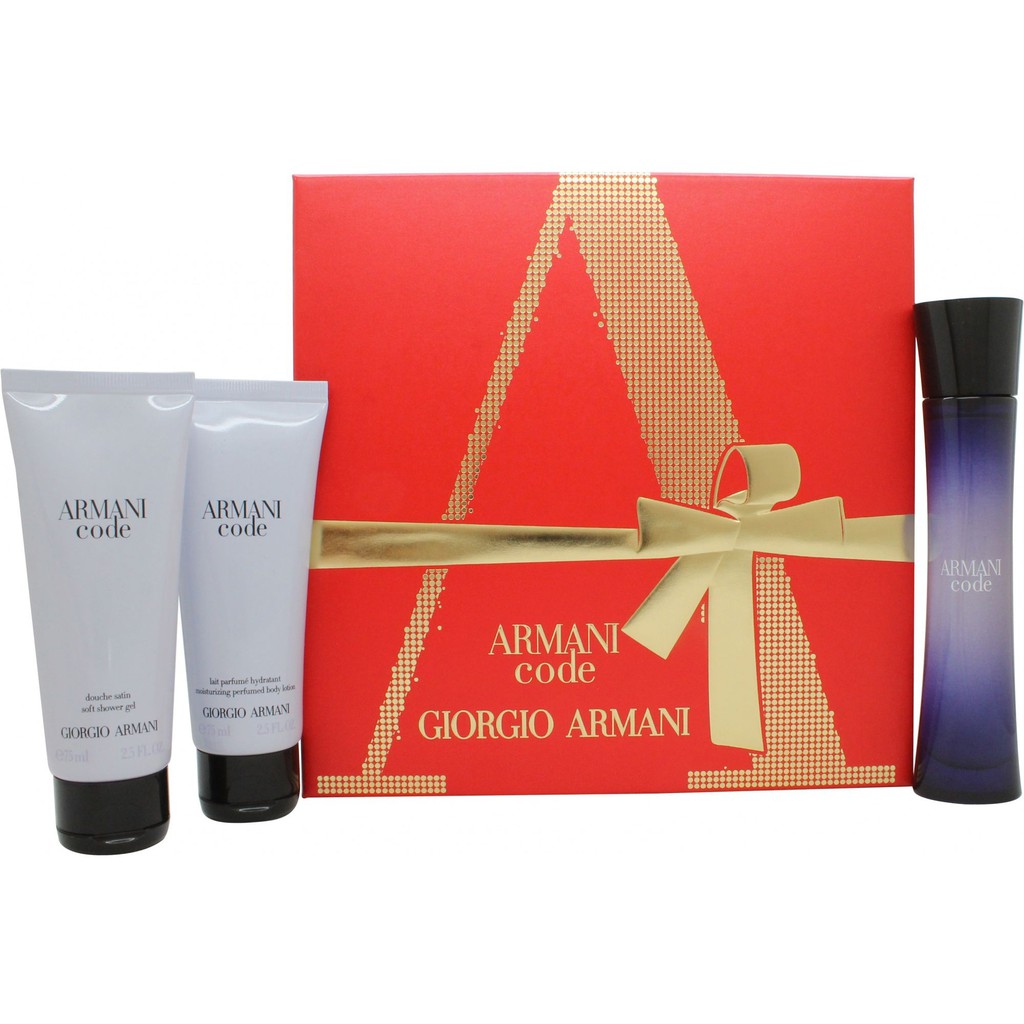 ORIGINAL Armani Code For Her 75ml EDP Gift Set Perfume | Shopee Malaysia