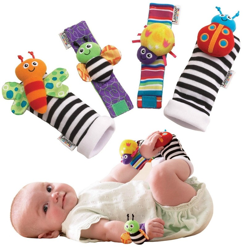 UK New 2019 Lamaze Rattle Set /Baby Sensory Toy Socks/Wrist Rattles Bracelet