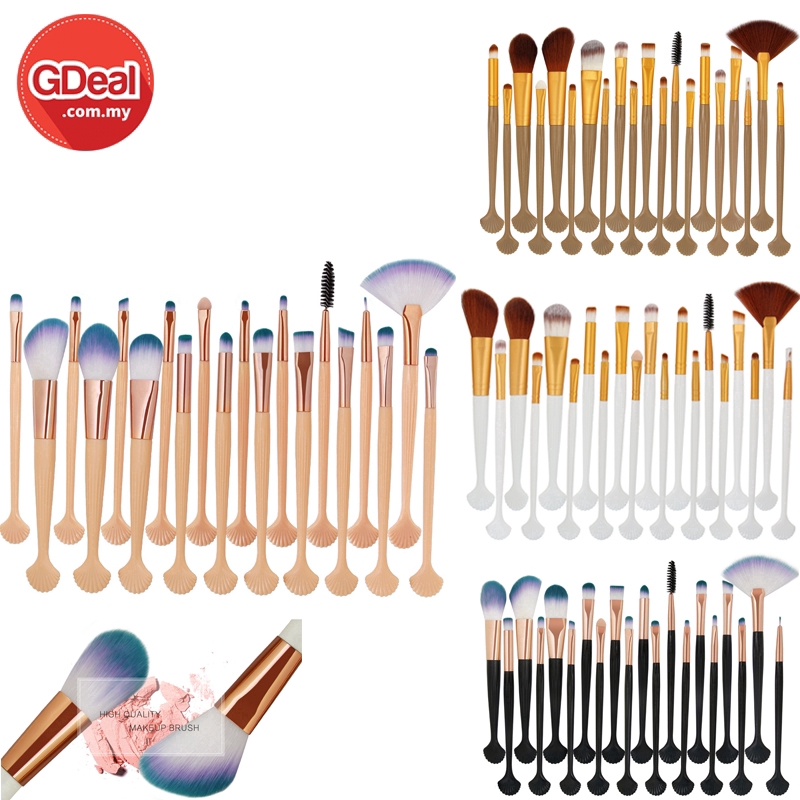 GDeal 20pcs Shell Shape Makeup Brushes Set Cosmetic Beauty Brush Tool (CM-2889)