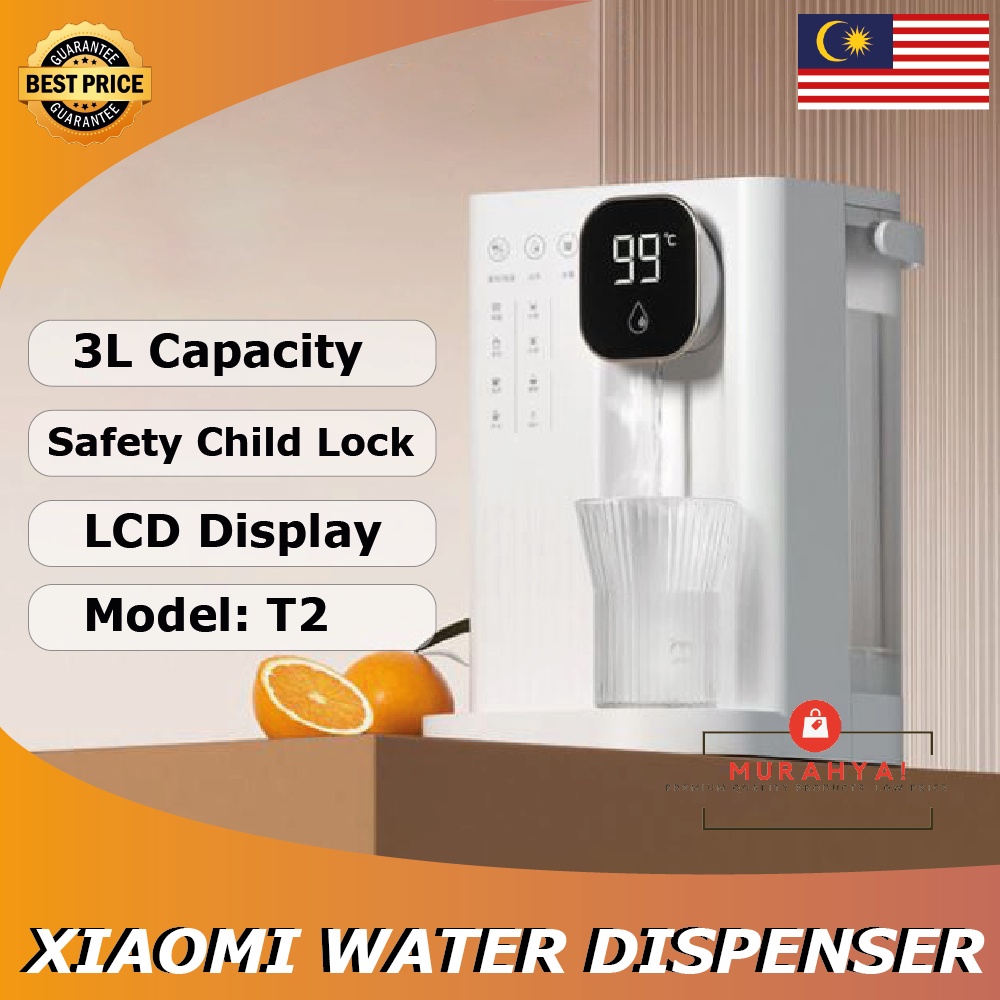 Xiaomi jmey T2 Water dispenser hot & normal dispencer air Mesin air panas dan sejuk elektrik Digital LCD electric kettle