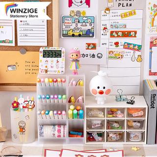Winzige Aesthetic Desk Organizer Pen Holder Storage Box Pencil Holder Desktop Stationary Organizer