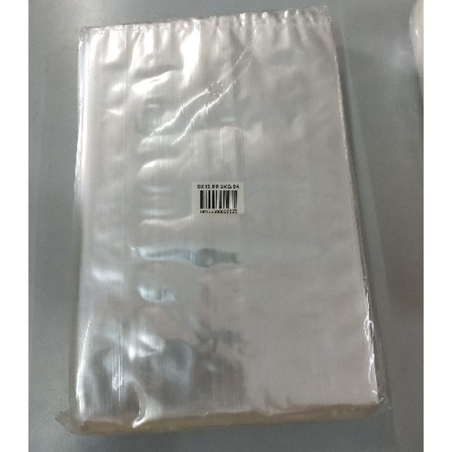 PP 2KG 8 X 12（ 04 ） PLASTIC CLEAR BAG 0.04MM / PLASTIK BUNGKUS JENIS