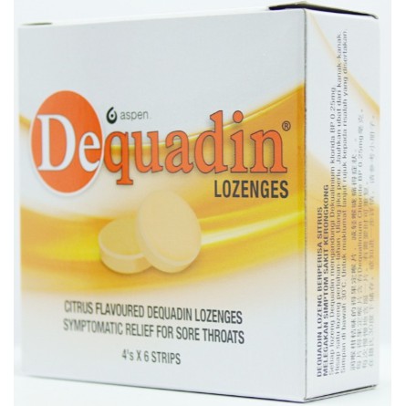 Dequadin Lozenges 6 x 4's (Citrus Flavour) (Box) | Shopee Malaysia