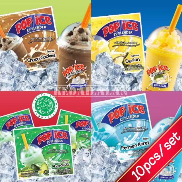 Pcs POP ICE ES BLENDER Milk Shake Powder Gram Shopee Malaysia