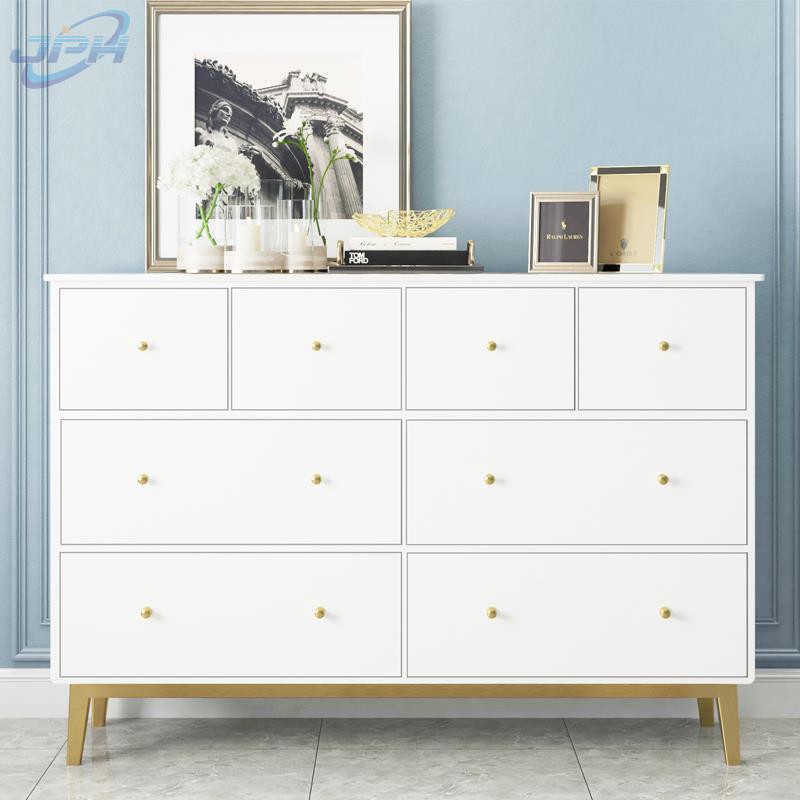 Chest Of Drawers Light Luxury Modern Bedroom Storage Cabinets Living Room Solid Wood Nordic Simple Drawers Shopee Malaysia