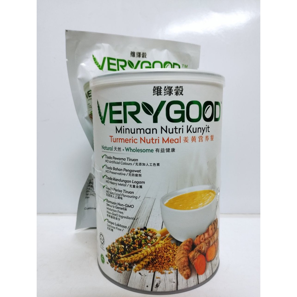 VeryGood Turmeric Nutri Meal 1kg (Exp12/01/2024) FREE Verygood Barley