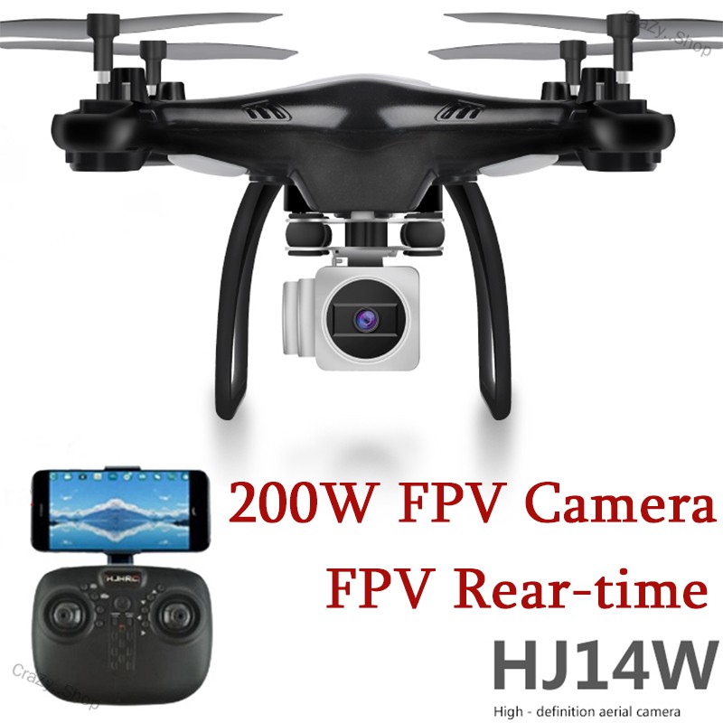 CraZy..Shop HJ14W Wi-Fi Remote Control Aerial Photography Drone HD Camera 200W Pixel UAV Gift Toy