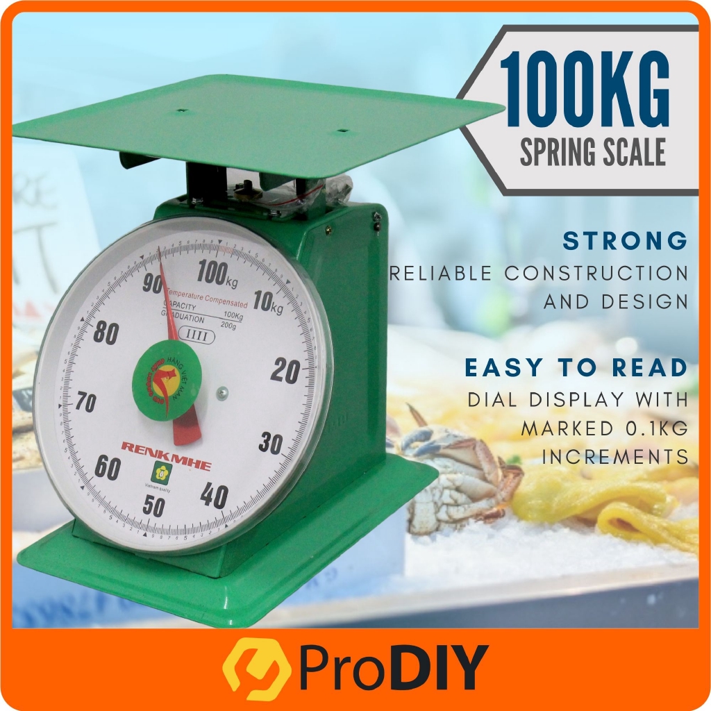 RENKMHE 100Kg Mechanical Compression Spring Balance Weighing Scale