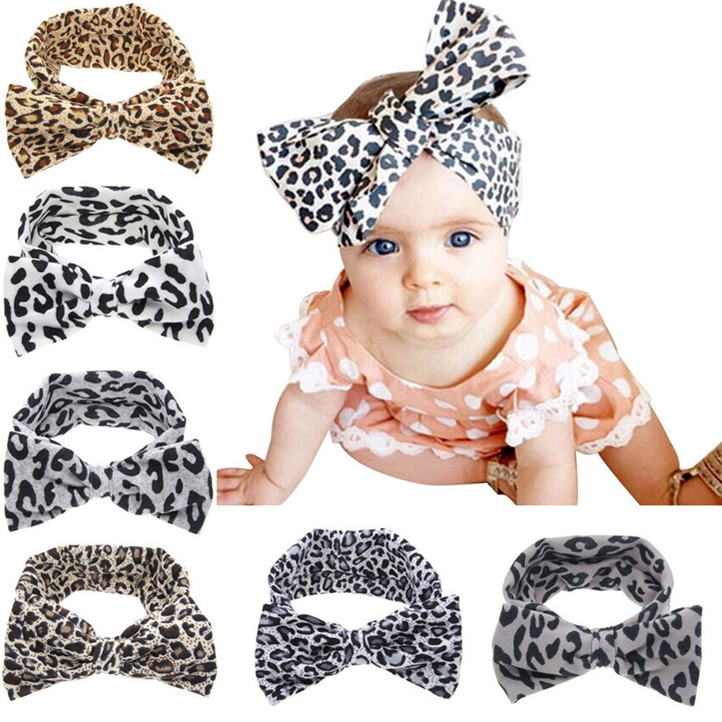 leopard baby headband