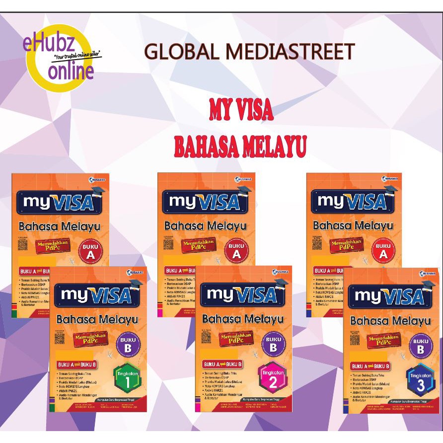 Buy [EHUBZ] MY VISA BAHASA MELAYU (BUKU A + BUKU B) TINGKATAN 1,2,3