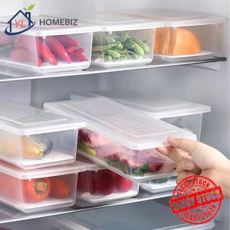 Food Fresh Storage Box Containers Kitchen Fridge Organizer Case ...