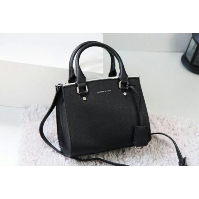 charles and keith classic structured bag