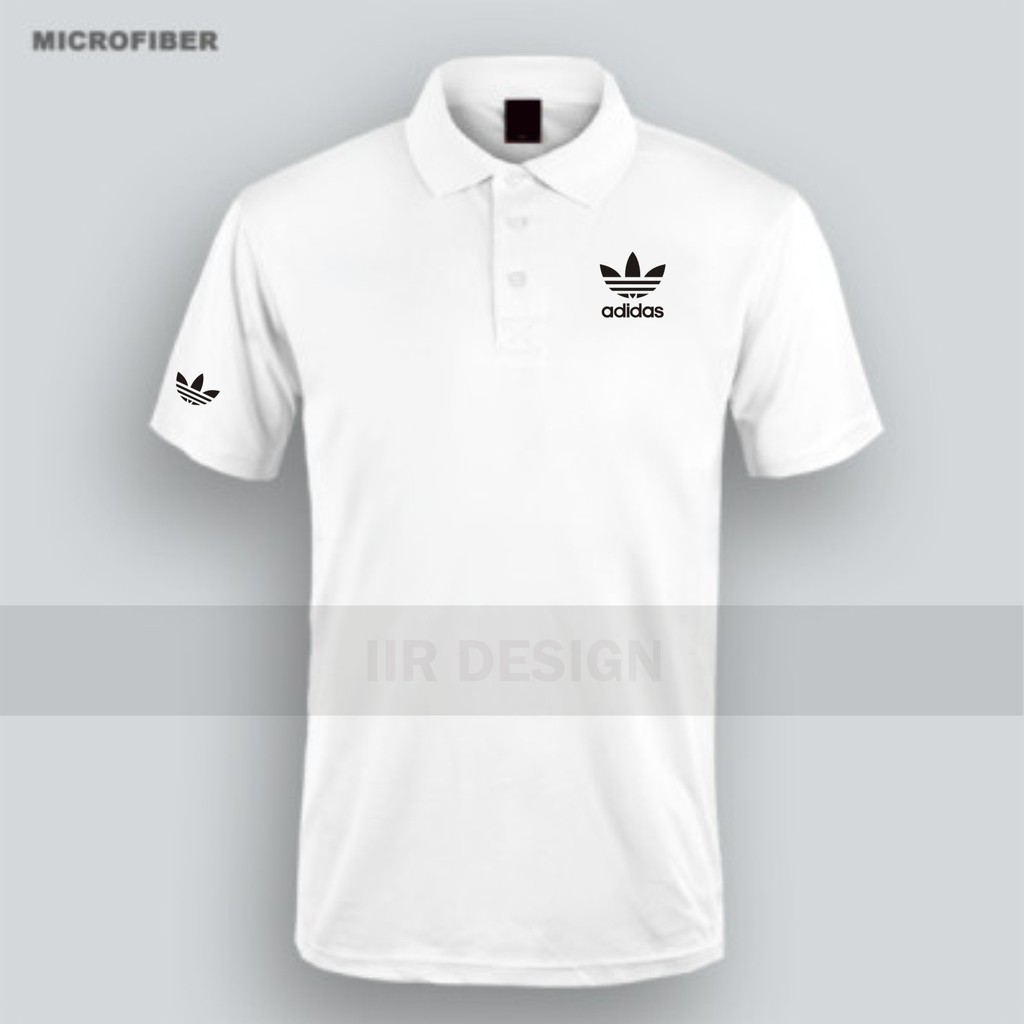 adidas white polo t shirt