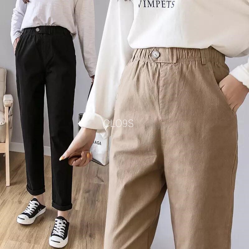 Korea Straight Long Pants High Quality Guarantee | Shopee Malaysia
